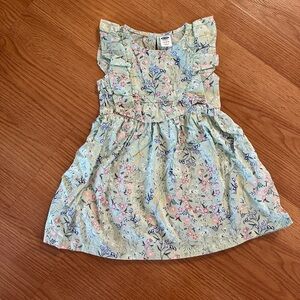 Beautiful Floral Dress in a soft mint green